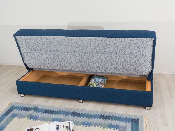 ספה קומפקטית נפתחת למיטה דגם AURORA בצבע כחול