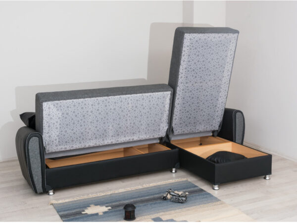 Угловой диван-кровать с ящиком для белья