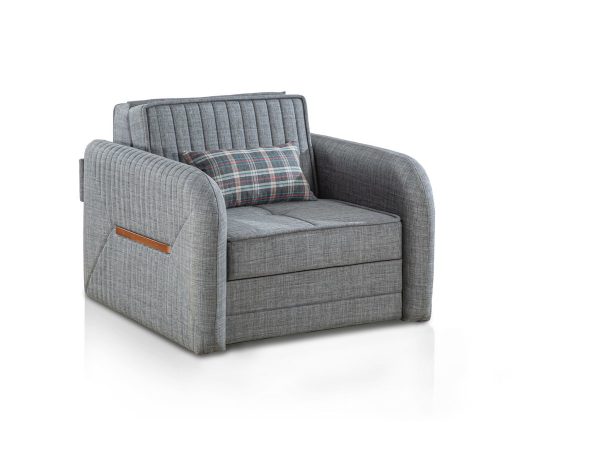 כורסא נפתחת למיטה דגם VIVA I בצבע אפור