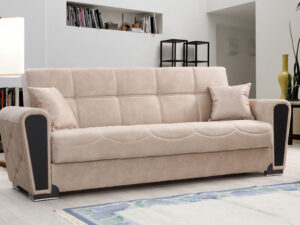 Элегантный диван тройка в классическом стиле модель INKI бежевый