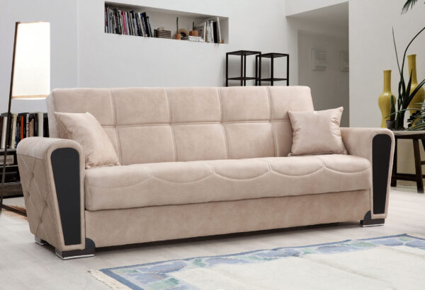 Элегантный диван тройка в классическом стиле модель INKI бежевый