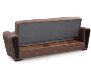 Диван-кровать в классическом стиле модель INKI коричневый