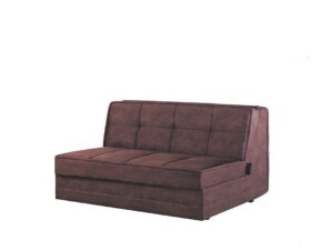 ספה ללא ידיות נפתחת עם מנגנון "אקורדיון" דגם LUCY בצבע חום