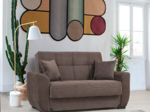 Набор мягкой мебели 3+2 модель STELLA коричневого цвета