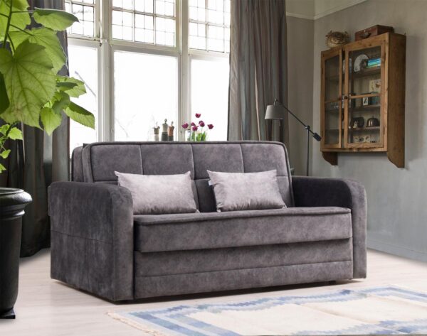 Компактный диван-аккордеон модель LUCY серый