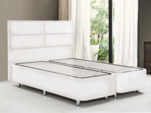 מיטה זוגית 140/190 ס"מ דגם ANGEL בצבע לבן