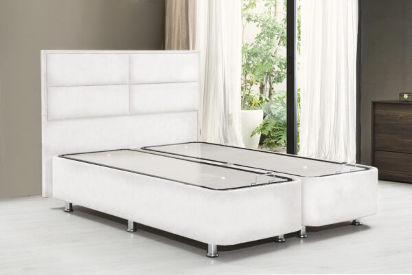 Двуспальная кровать 140/190 см модель ANGEL белого цвета