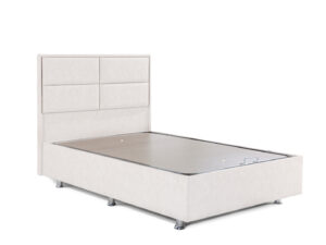 Полуторная кровать 120/190 см модель ANGEL белого цвета