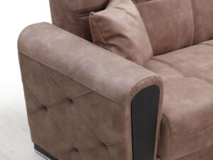 Мягкая мебель в гостиную 3+2 модель INKI светло-коричневого цвета