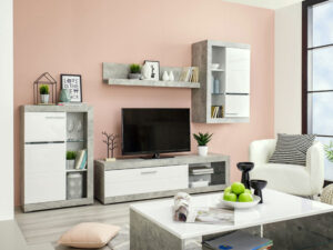 מזנון טלוויזיה לסלון דגם ROSSO בצבע אפור