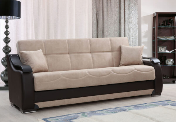 Раскладной диван-книжка модель ZAMBAK бежевого цвета