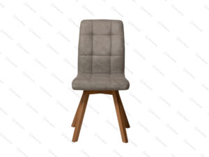 כיסא מעוצב דגם NICE מרופד בד צבע אפור