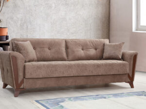 Коричневый диван с кроватью модель ARIZONA