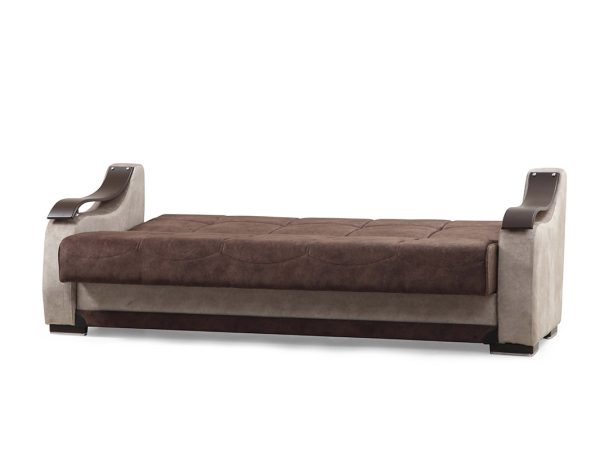 ספה לסלון דגם ZAMBAK בצבע חום ושמנת