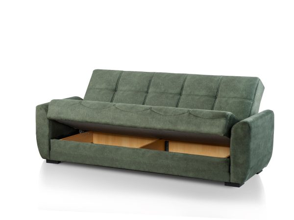 Зеленый диван-кровать модель DIANA