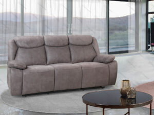 ספה עם ריקליינר דגם VESTA בצבע אפור