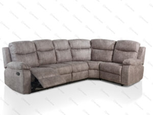 Угловой диван с реклайнером модель CHICAGO-1 серый