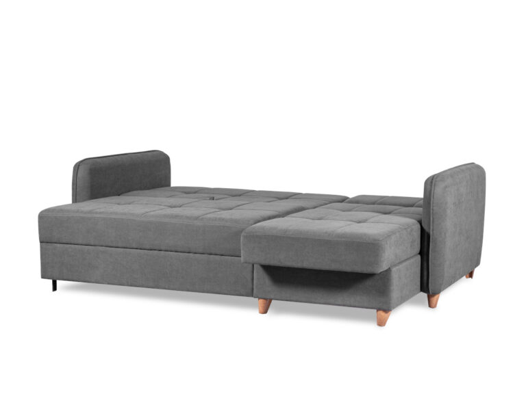 Серый угловой диван-кровать ALASKA
